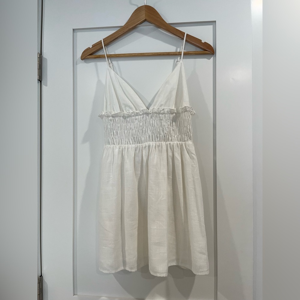 Elodie Smock-Waisted Mini Dress